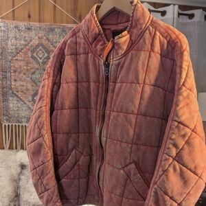 Mineral Wash Quilted Jacket NWOT XL